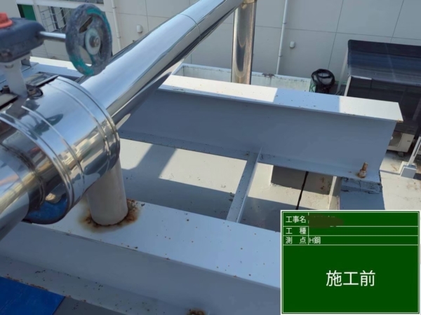 福岡市ビル塗装工事【H鋼編】の画像