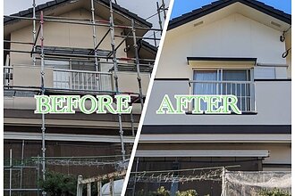 福岡市東区Y様邸戸建ての外壁・屋根塗装工事