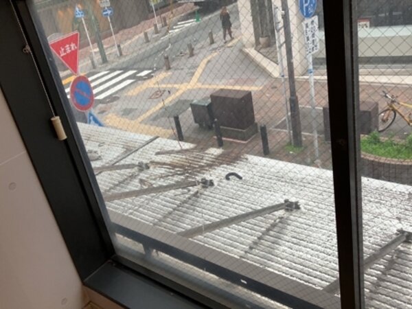 某ファーストフード店舗福岡市中央区店のガラス交換の画像