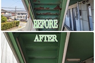 山口県宇部市アパート塗装工事