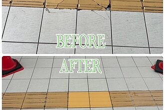 某衣服店舗時津店のタイル工事