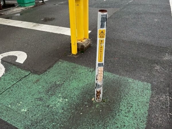 某ファミリーレストラン店舗大橋店ポール工事の画像
