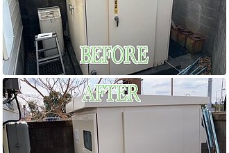 某ファミリーレストラン店舗東区店塗装工事