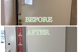 某衣服屋店舗大野城店鉄部塗装工事