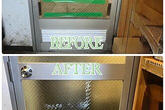 某ラーメン屋店舗福重店ガラス工事のイメージ