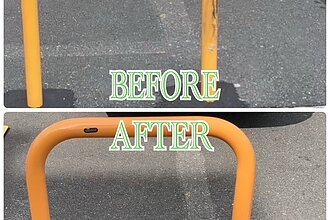 福岡市東区バリカー塗装工事