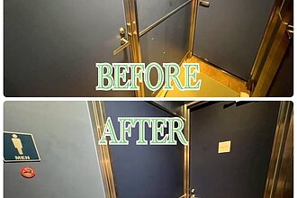 某飲食店舗鹿児島店シート貼り工事