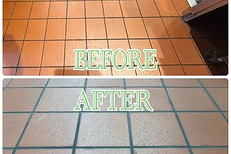 某ファストフード店舗薬院店目地埋め工事