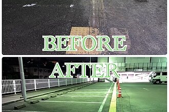 某衣服屋店舗長尾店点字ブロック工事のイメージ