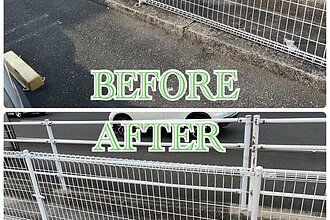 某飲食店舗田川店フェンス工事のイメージ