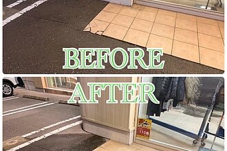 某衣服屋店舗東区店タイル工事のイメージ