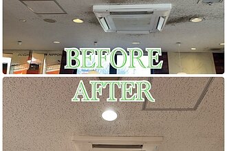 某飲食店舗熊本店天井工事のイメージ