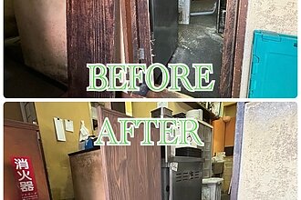 某居酒屋春日店建具工事のイメージ