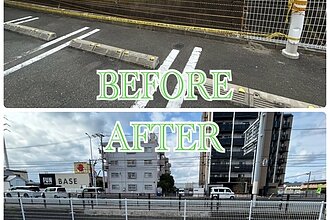 某薬局店舗新宮店フェンス工事のイメージ