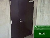 福岡市中央区マンション鉄部塗装工事【駐車場出入口扉枠編】のイメージ