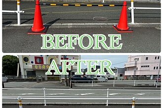 某薬局店舗岡垣店フェンス工事のイメージ